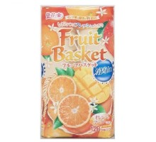 Туалетная бумага Marutomi Fruits Basket двухслойная c ароматом апельсина и манго, 12 рулонов