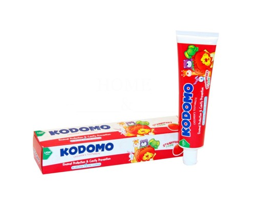 Детская зубная паста Lion Kodomo Клубника, 80 г
