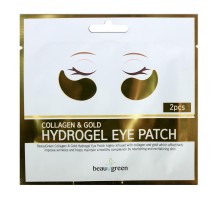 Гидрогелевые патчи BeauuGreen Collagen Gold Hydrogel Eye Patch с золотом и коллагеном, 1 пара