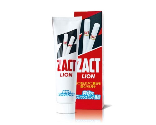 Зубная паста Lion Zact для устранения никотинового налета и запаха табака, 150 г