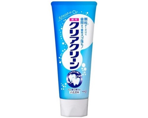 KAO Лечебно-профилактическая зубная паста  Clear Clean Extra Cool с микрогранулами, освежающая мята, 120 г
