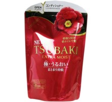 Увлажняющий кондиционер для волос Shiseido Tsubaki Extra Moist Conditioner с маслом камелии, сменная упаковка, 345 мл