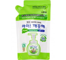 Пенное мыло для рук Cj Lion Ai-Kekute Foam Hand Soap Green Grape с ароматом винограда, сменная упаковка, 200 мл