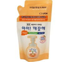 Пенное мыло для рук Cj Lion Ai-Kekute Foam Hand Soap Peach с ароматом персика, сменная упаковка, 200 мл