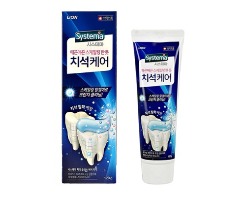 Зубная паста CJ Lion Tartar Control Systema глубокой чистки против зубного камня, 120 г