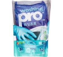 CJ Lion "Washing Pro" Средство для мытья посуды, мягкая упаковка, 1200 мл.