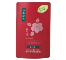 Шампунь для сухих и поврежденных волос Kumano Shiki-Oriori с маслом камелии, сменная упаковка, 450 мл