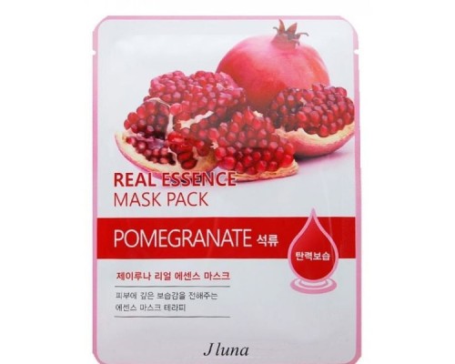 Тканевая маска Jluna Real Essence Mask Pack Pomegranate с экстрактом граната, 25 мл
