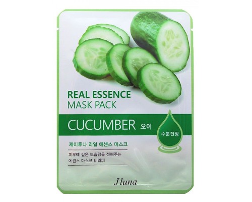 Тканевая маска Jluna Real Essence Mask Cucumber с экстрактом огурца, 25 мл