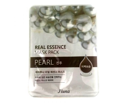 Тканевая маска Jluna Real Essence Mask Pack Pearl осветляющая с экстрактом жемчуга, 25 мл
