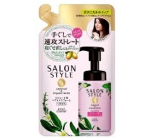 Kose Cosmeport Пенка для укладки и ухода за прямыми волосами  Salon Style Botanical Hair Make Foam, сменная упаковка, 180 мл