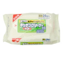 Showa Siko "Kitchen cleaner" Влажные салфетки для удаления жировых загрязнений на кухне, 16х25 см, 24 шт.