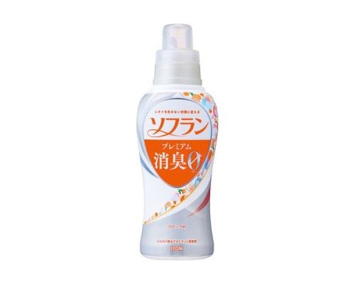 Кондиционер для белья "SOFLAN" (с длительной 3D-защитой от неприятного запаха "Premium Deodorizer Zero-Ø" - натуральный аромат цветочного мыла)