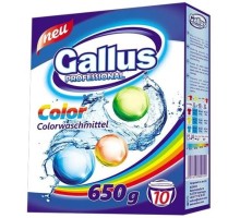 "Gallus" Стиральный порошок для стирки цветных тканей Color 0,65 кг/18 (10стирок)