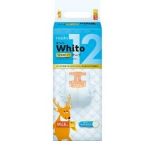 527703 "Whito" Детские подгузники (для девочек и мальчиков) 48 шт., 6-11 кг (М) 12 часов 1/4