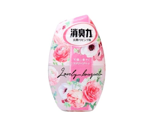 129348 "ST" "Shoushuuriki" Жидкий дезодорант – ароматизатор для комнат c ароматом розовых цветов 400мл 1/18