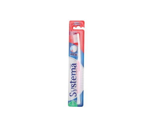 Зубная щетка "Systema Soft Compact" LION мягкая  *48
