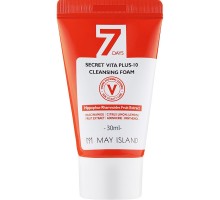 MAY ISLAND Пенка витаминизированная для тусклой кожи, 7 Days Secret Vita Plus-10 Cleansing  30 мл