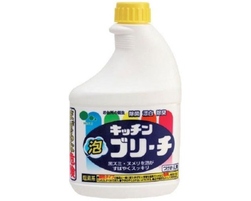 040061 "Mitsuei" Универсальное кухонное моющее и отбеливающее пенное средство с возможностью распыления (запасная бутылка) 0.4л 1/20