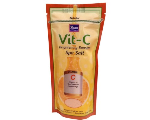 Yoko Скраб для тела солевой Витамин С для сияния кожи Spa Salt, 300гр.