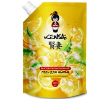 Гель высокоэкономичный для мытья посуды и детских принадлежностей с ароматом японского лимона, мягкая упаковка