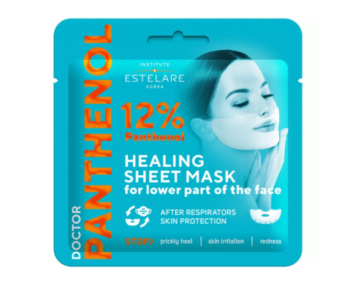 945929  Estelare  Doctor PANTHENOL Восстанавливающая тканевая маска на нижнюю часть лица  12 г