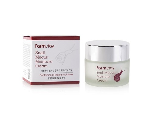 Farm Stay "Snail Mucus Moisture Cream" Увлажняющий крем для лица с муцином улитки, 50 г.
