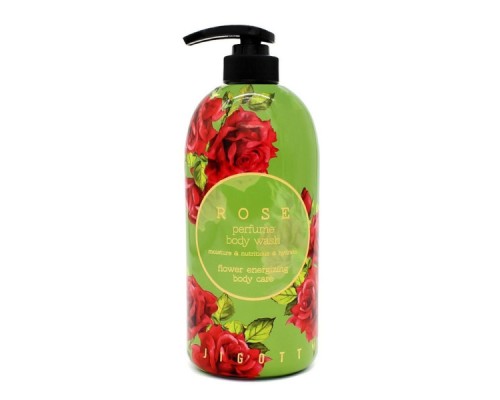 JIGOTT Rose Perfume Body Wash Парфюмированный гель для душа  с экстрактом розы, 750 мл.