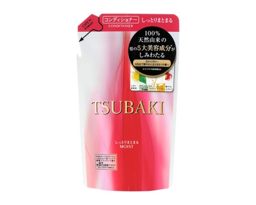 461578 "SHISEIDO" "TSUBAKI MOIST" Увлажняющий спрей для волос с маслом камелии и защитой от термического воздействия (мягкая упаковка), 200 мл. 1/36