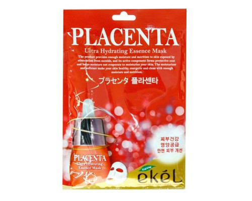 Ekel Тканевая маска с экстрактом плаценты Placenta Ultra Hydrating Essense Mask , 25 мл