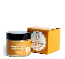 034148 "Jigott" Horse Oil Moisture Cream Увлажняющий крем с лошадиным жиром 70 мл 1/100