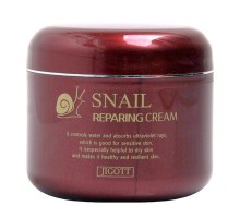 JIGOTT Восстанавливающий крем с муцином улитки Snail Reparing Cream
