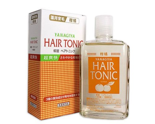  Yanagiya "Hair Tonic" Тоник для стимуляции роста и предотвращения выпадения волос с ментолом и ароматом цитрусовых 240мл 
