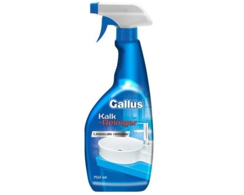 "Gallus" Жидкость для удаления накипи, известкового налета и очистки кальциевых отложений 750 мл/12