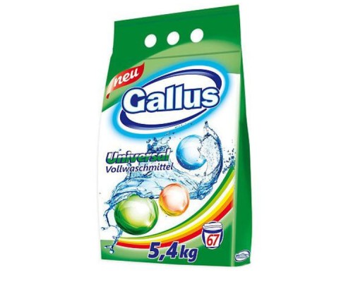 "Gallus" Стиральный порошок для стирки универ. тканей Universal 5,4 кг/1 м/уп.(67стирок)