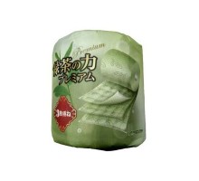  Marutomi  туалетная бумага "Penguin Premium" трехслойная c ароматом зеленого чая 1 рулон