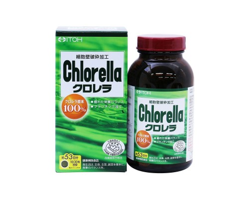 Хлорелла 100% ITOH Chlorella для общего здоровья, 1400 шт