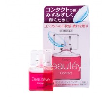 Японские капли Santen Beauteye Contact для увлажнения глаз при ношении линз (женские), 12 мл
