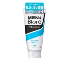 Мужская пенка-скраб KAO Men`s Biore-Deep Oil Clear для сухой кожи лица против акне, 130 г