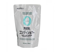 KUMANO Мягкий кондиционер Pharmaact Mutenka Zero без добавок для чувствительной кожи головы, сменная упаковка, 450 мл