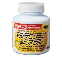 Orihiro Мультивитамины и минералы со вкусом манго, 180 шт