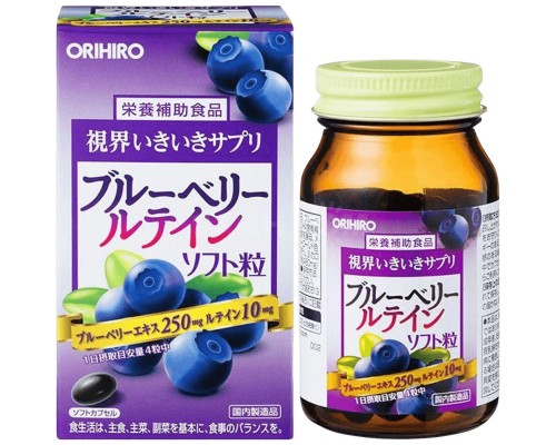 Orihiro Витаминный комплекс с экстрактом черники, 120 шт