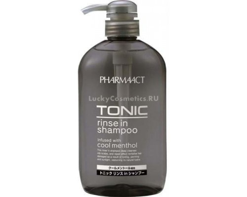 Шампунь для волос Pharmaact Cool Tonic Rinse in Shampoo восстанавливающий с ментолом, 600 мл