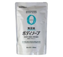  Kumano Жидкое мыло для тела Pharmaact Mutenka Zero без добавок, для чувствительной кожи, сменная упаковка, 450 мл