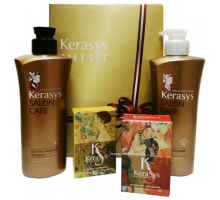 Подарочный набор KeraSys Salon Care Nutritive Gift Set Питание №4 (шампунь 470 г + кондиционер 470 г + мыло 2 шт + подарочная коробка + пакет)