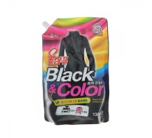 Жидкое средство для стирки Kerasys Wool Shampoo Black&Color Черное и цветное, сменная упаковка, 1300 мл