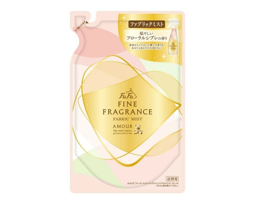LION Кондиционер-спрей для тканей с цветочно-шипровым ароматом FaFa Fine Fragrance "Amour" 270 мл (мягкая упаковка)