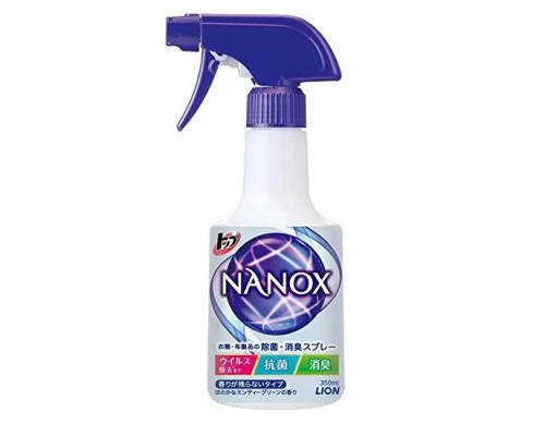 LION Спрей с антибактериальным и дезодорирующим эффектом для одежды и текстиля "Super NANOX" 350 мл