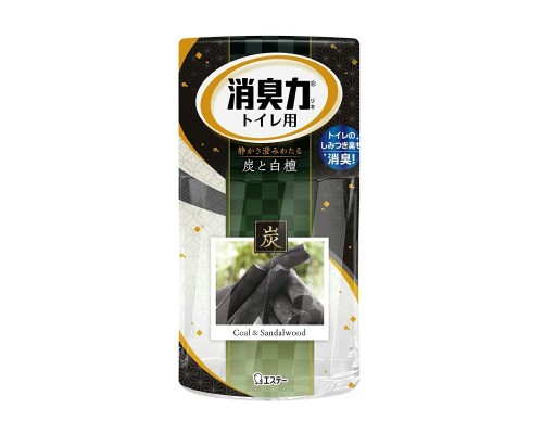 ST Shoushuuriki Жидкий дезодорант – ароматизатор для туалета с ароматом древесного угля и сандалового дерева 400 мл