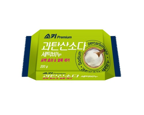 Mukunghwa "Premium Sodium Percarbonat" Премиальное отбеливающее и пятновыводящее хозяйственное мыло, с кислородным отбеливателем, 200 г.